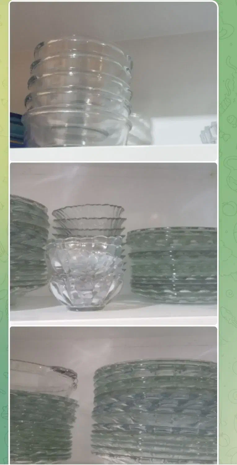 مقداری ظرف|ظروف سرو و پذیرایی|نجف‌آباد, مسکن مهر|دیوار