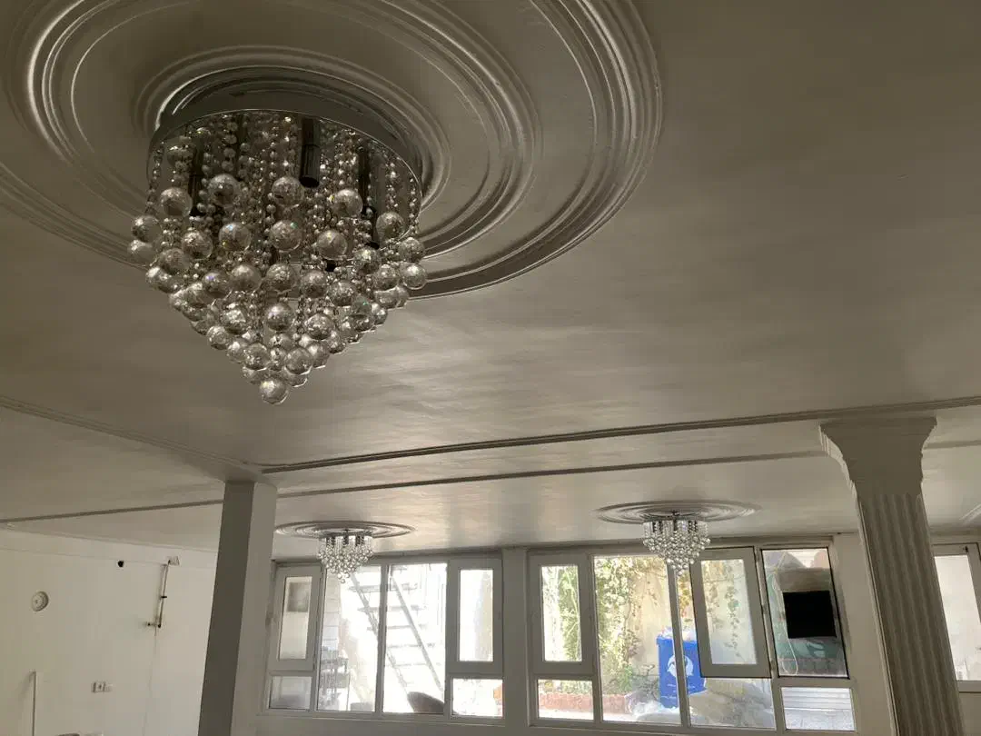 لوستر کریستالی سقفی|لوستر و چراغ آویز|اراک, |دیوار