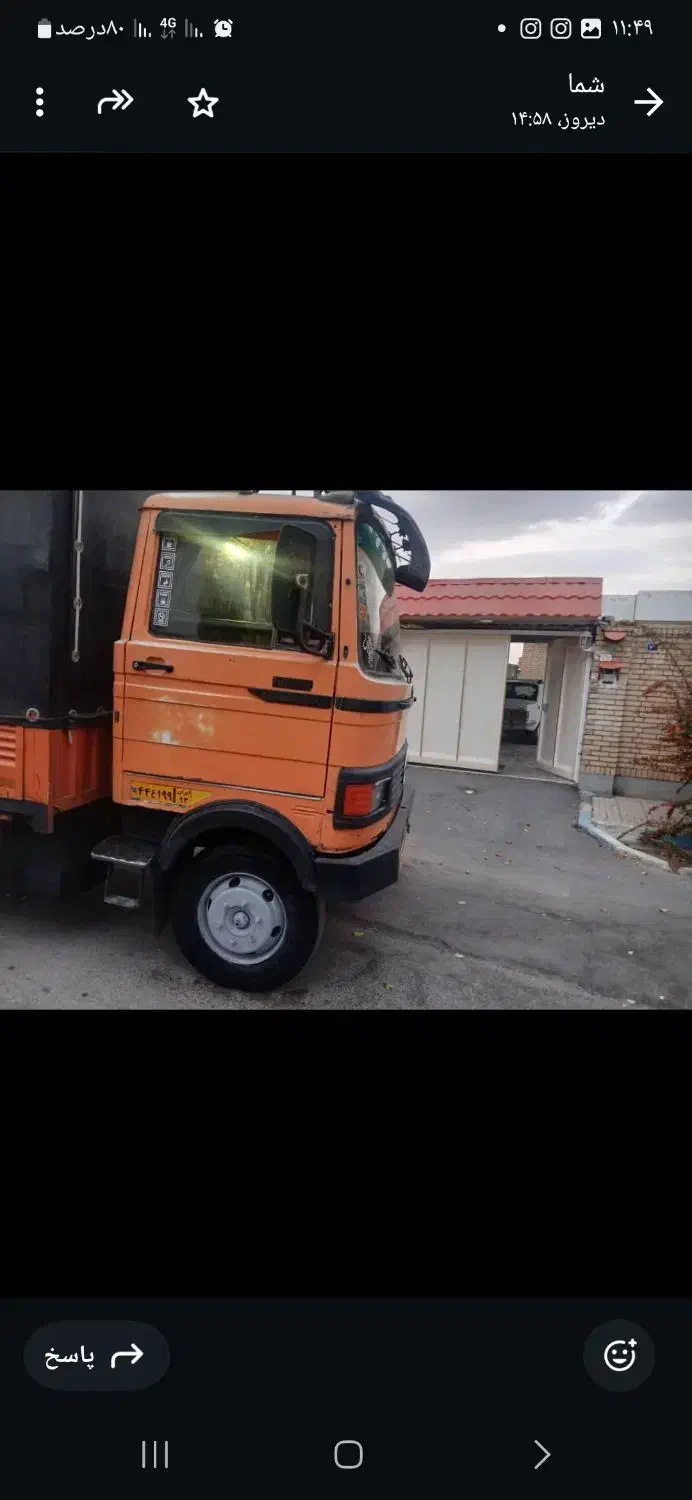 بنز ۶۰۹ مسقف خاور|خودرو سنگین|آباده, |دیوار