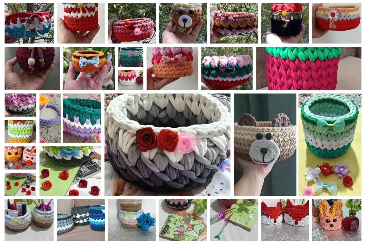 سبدهای تریکودر طرح ورنگ|صنایع دستی و سایر لوازم تزئینی|قوچان, |دیوار