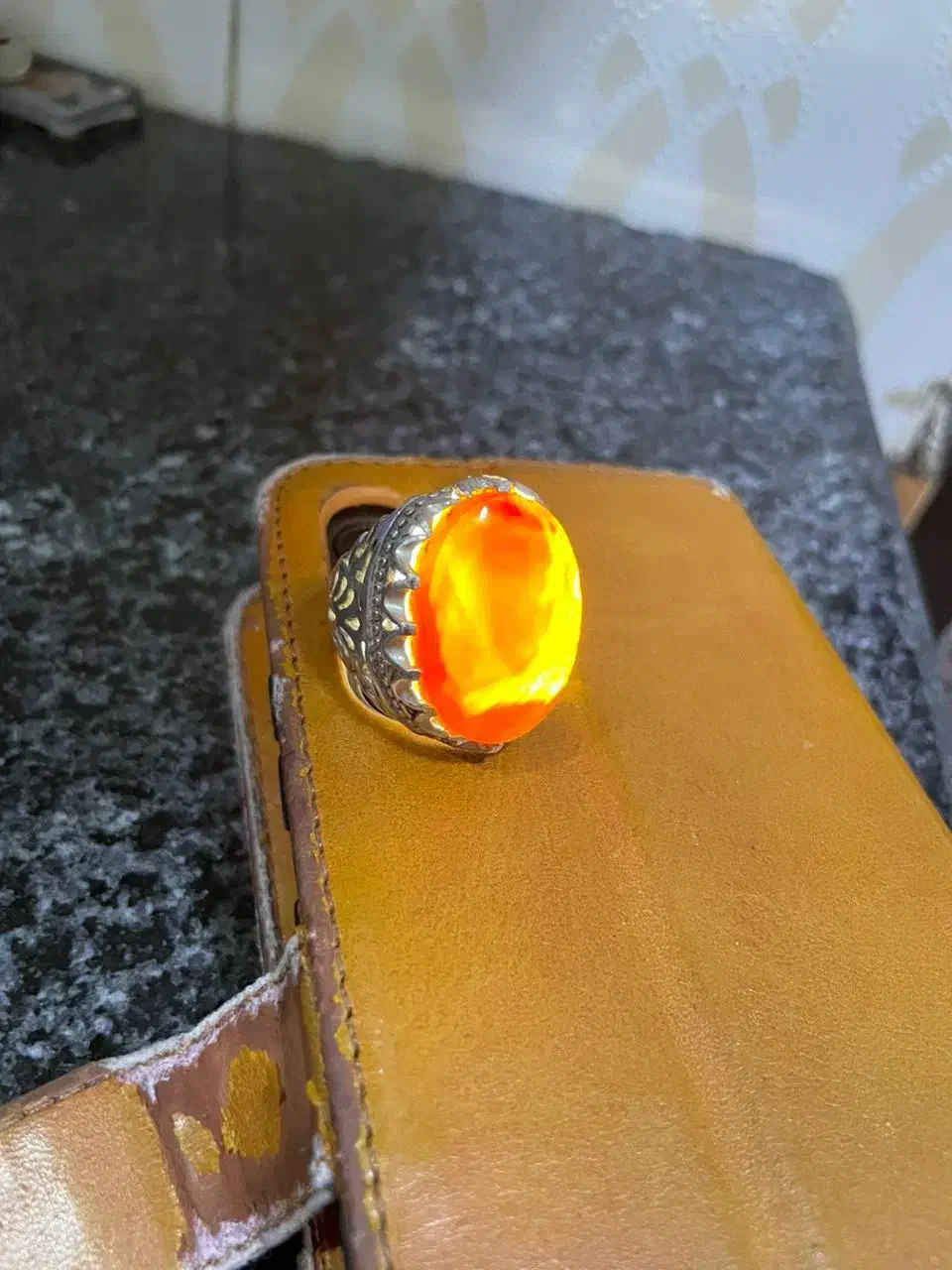 انگشتر عقیق یمنی دست ساز|جواهرات|شوشتر, |دیوار