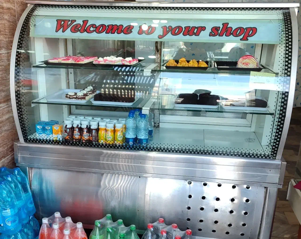 یخچال ویترینی شیرینی تر و گرمکن پیراشکی دو سینی|فروشگاه و مغازه|رودسر, |دیوار