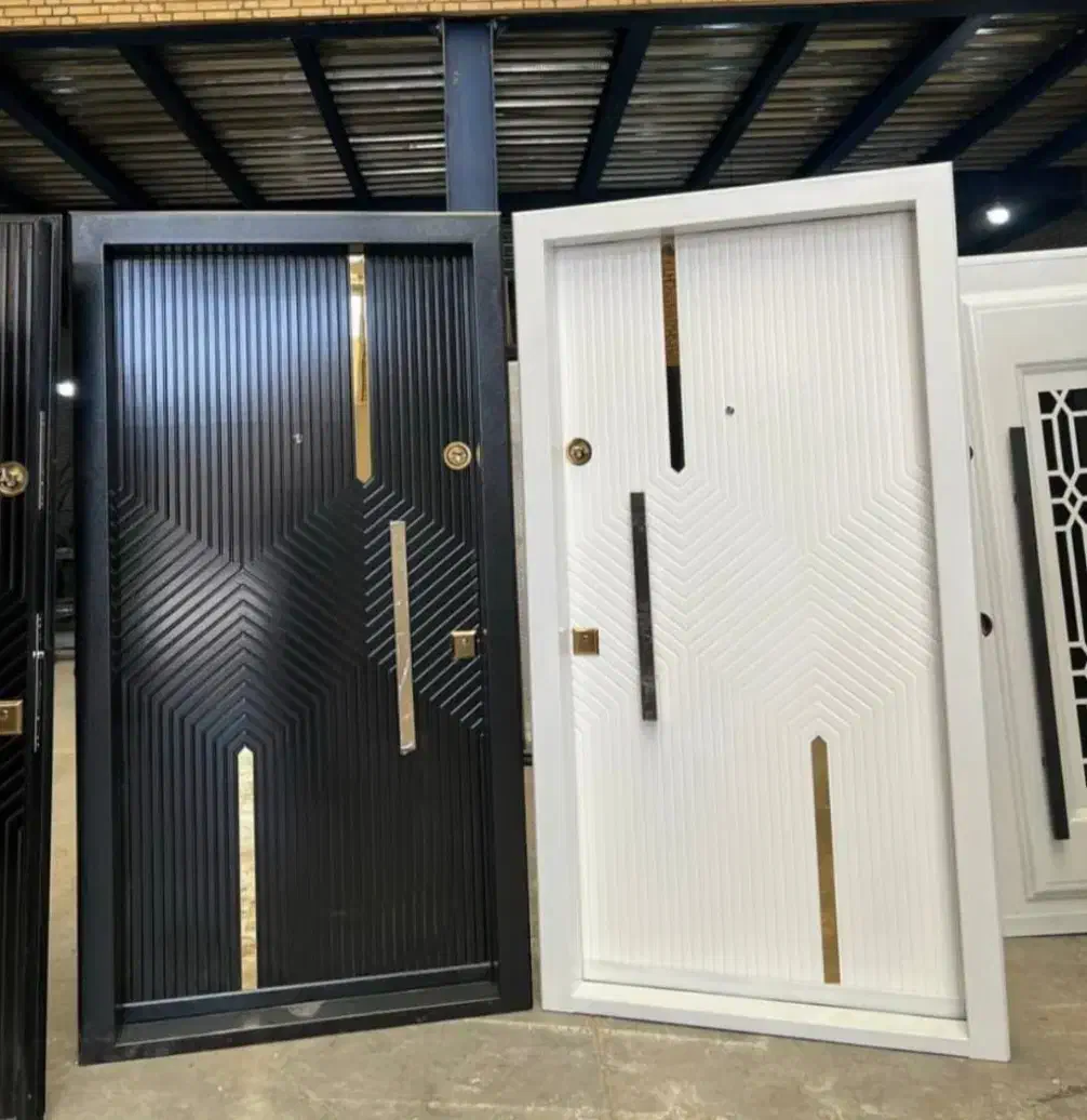 درب ضدسرقت مدرن نرده شیشه ای،سکوریت، استیل کد L011|مصالح و تجهیزات ساختمان|ساری, |دیوار