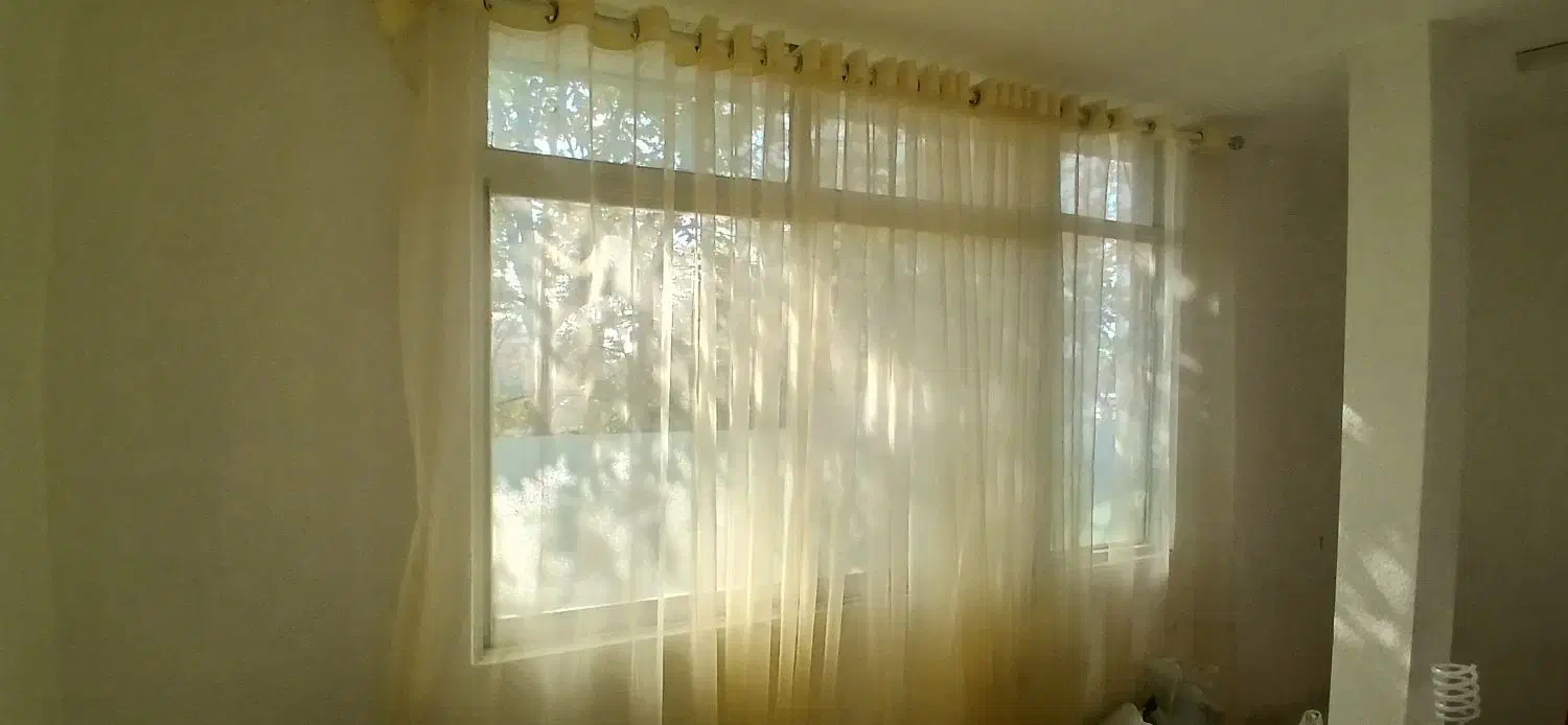 پرده با میل پرده  ۱۳ متر  پانچ شده|پرده، رانر، رومیزی|رشت, چله خانه|دیوار