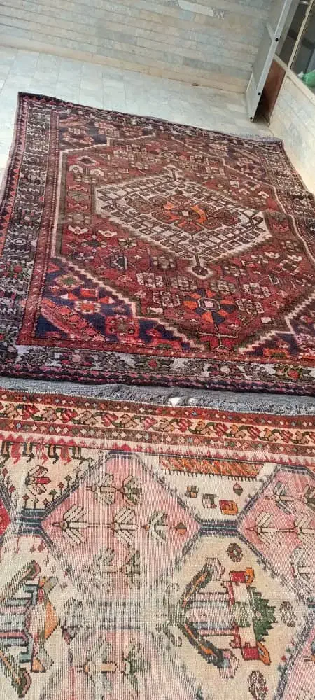 فرش دست باف قدیمی عتیقه|فرش|نجف‌آباد, قدس|دیوار