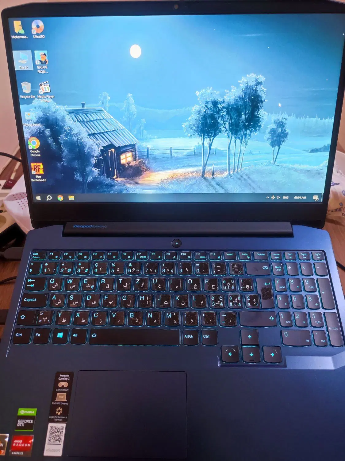 Lenovo ideapad gaming 3|رایانه همراه|خمینیشهر, |دیوار