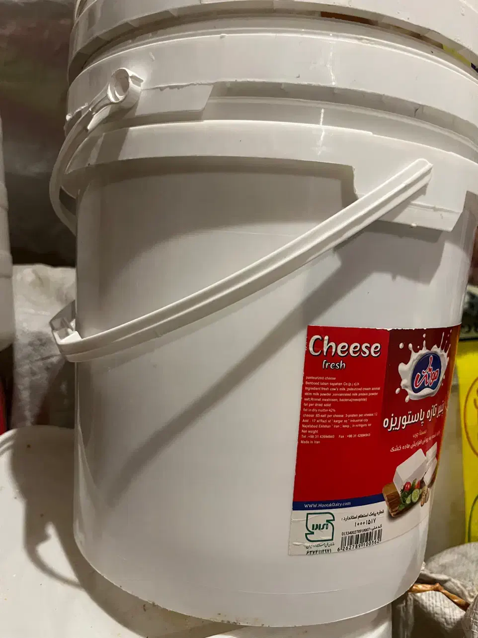 سطل پلاستیکی|ظروف نگهدارنده، پلاستیکی، یک‌بارمصرف|امیدیه, |دیوار