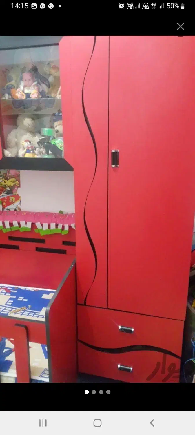 سرویس خواب کامل کودک|تخت و سرویس خواب|مشهد, حجاب (شهرک غرب)|دیوار