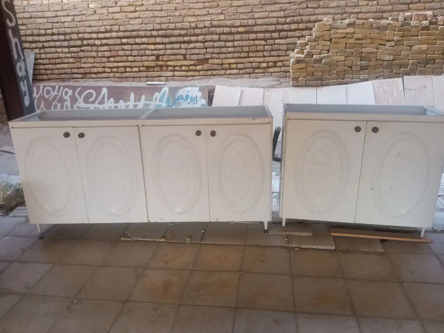 دو دستگاه کابینت فلزی با ورق سفید درحدنو|آبچکان و نظمدهنده ظروف|سبزوار, قصبه اب یمین|دیوار