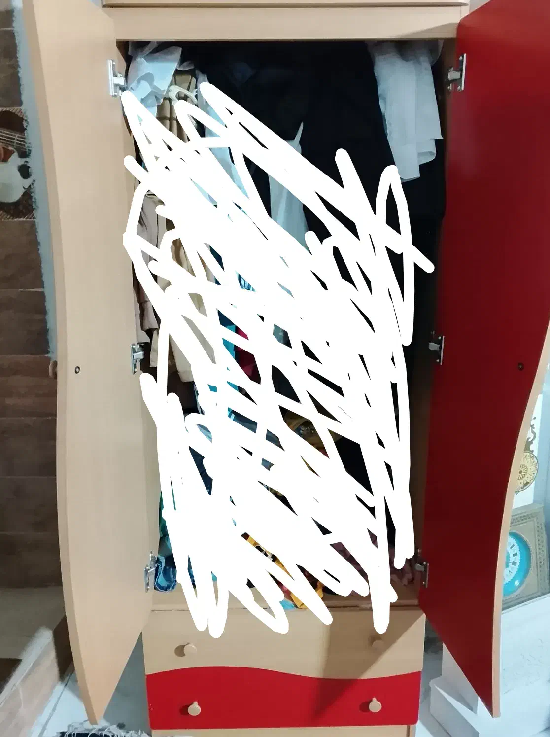 کمدلباسی|جاکفشی، کمد، دراور|کرمان, |دیوار