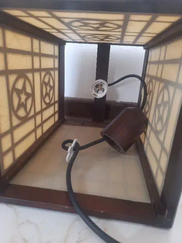 لوستر چوبی نو|لوستر و چراغ آویز|اصفهان, دوطفلان|دیوار