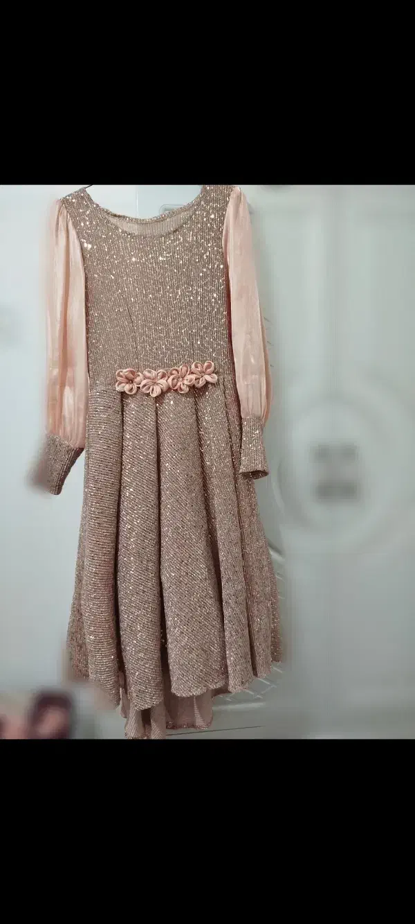 لباس مجلسی دخترانه عررسکی پشت دنبال دار سایز ۳۸|لباس|زنجان, |دیوار