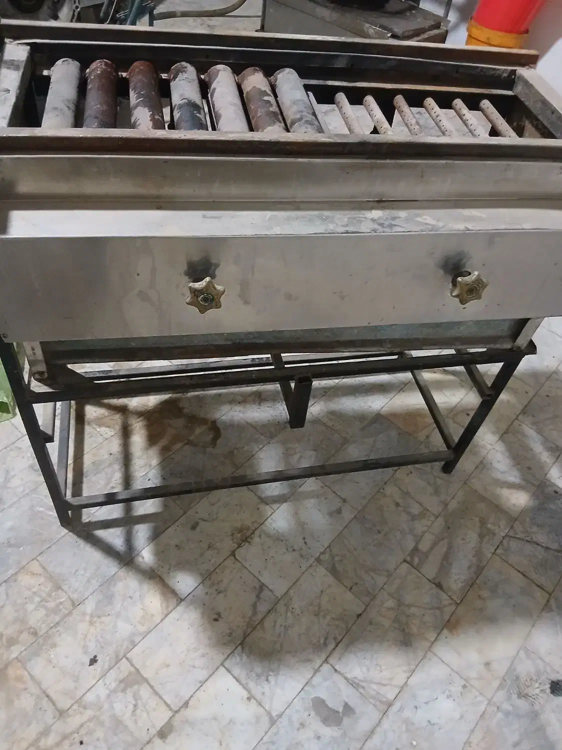 منقل تمام استیل چدنی گازسوز|اجاق گاز و لوازم برقی پختوپز|اصفهان, میرعماد|دیوار