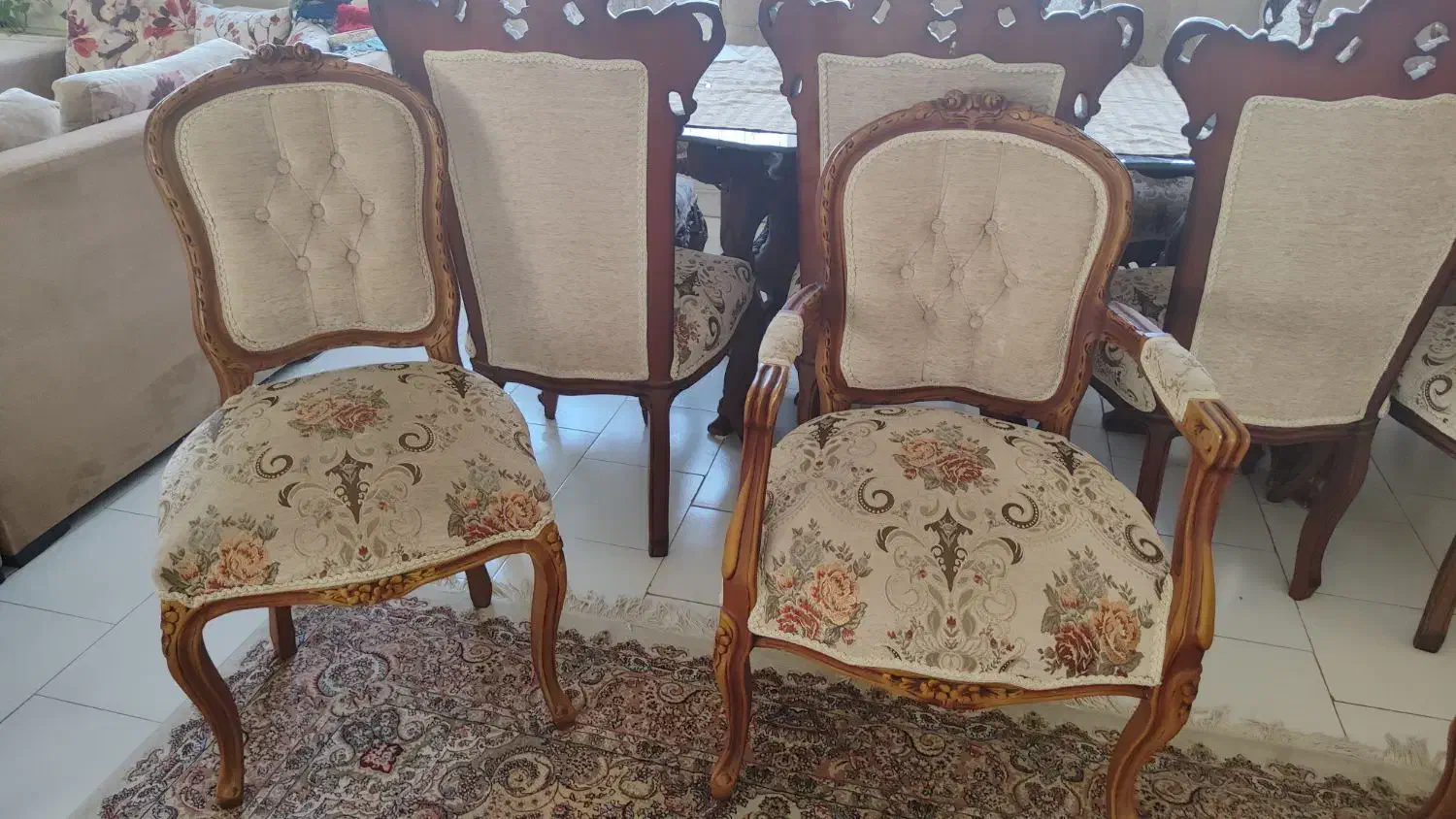 مبلمان استیل ۹نفره مدل فرانسوی ظریف|مبلمان خانگی و میز عسلی|تهران, اکباتان|دیوار