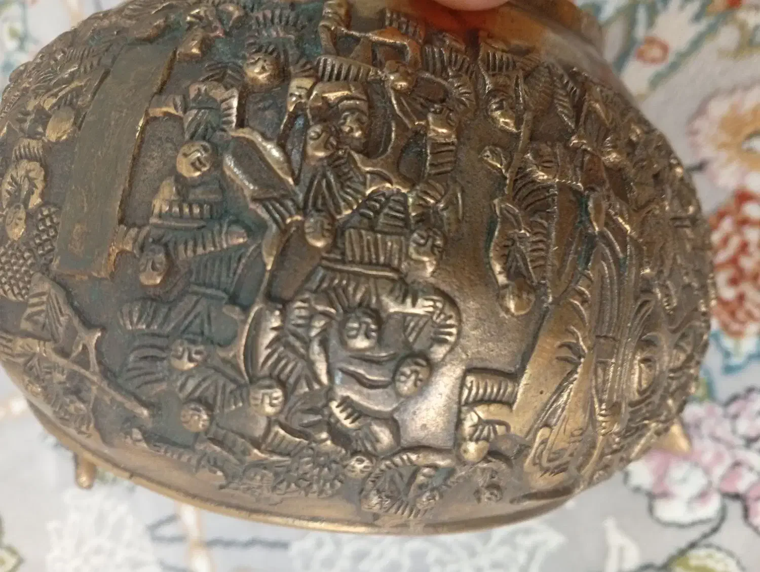 کتری غول پیکر تماما برجسته استثنایی|کلکسیون اشیاء عتیقه|لواسان, |دیوار