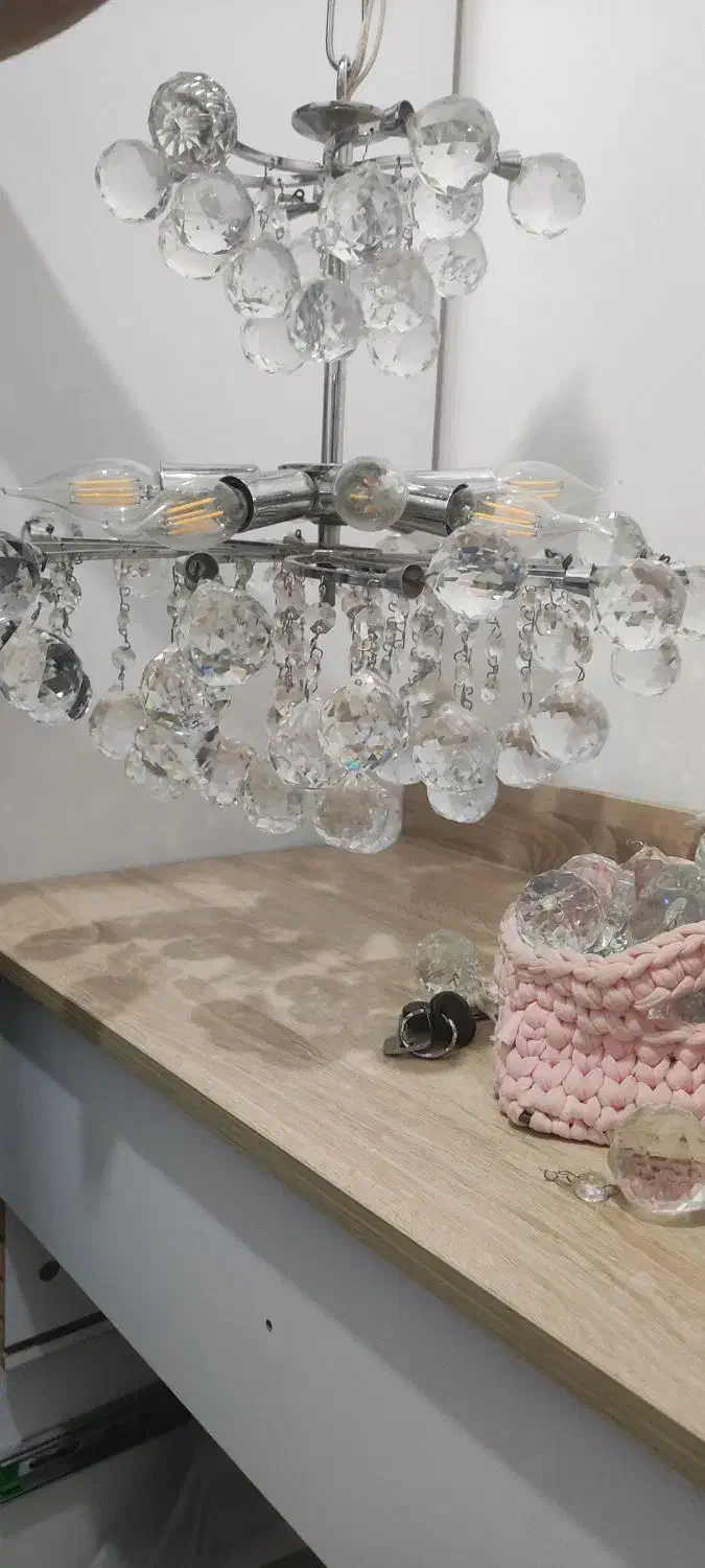 لوستر کریستال|لوستر و چراغ آویز|قم, زنبیل آباد|دیوار