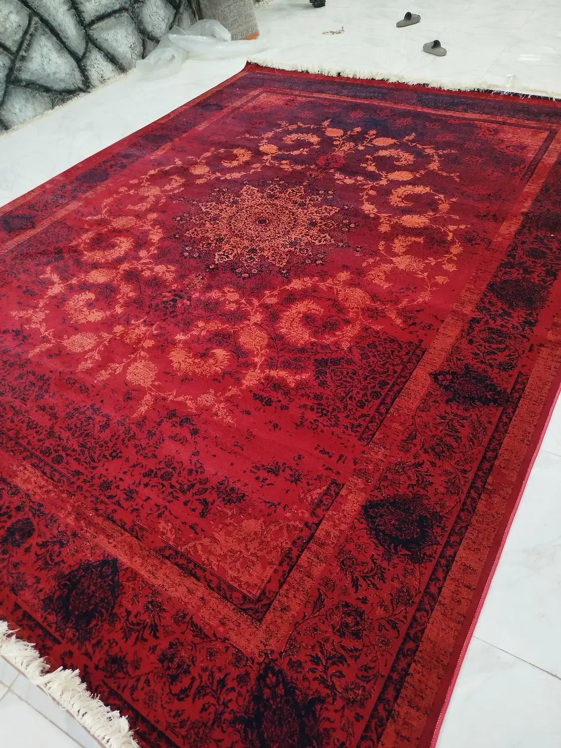 ۲عدد فرش|فرش|شال, |دیوار