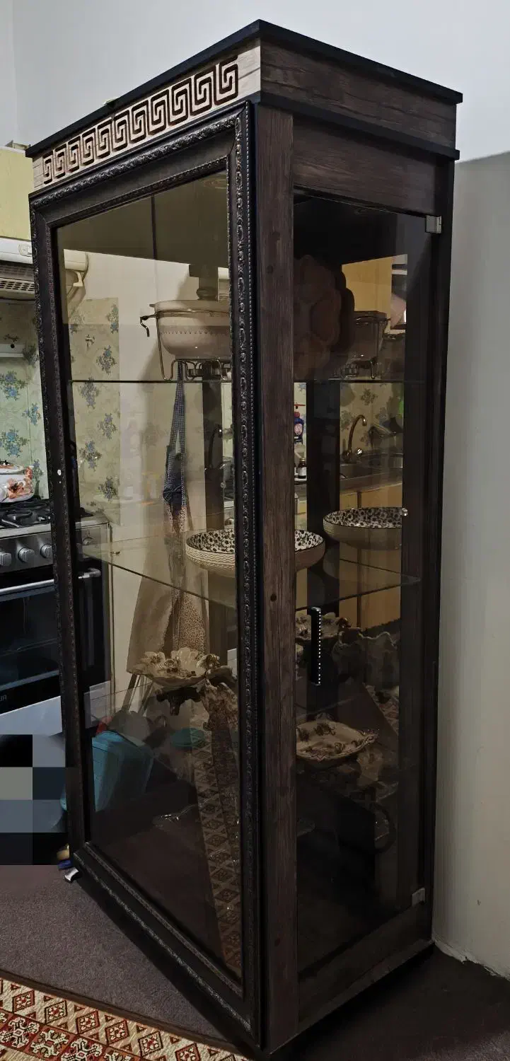 بوفه چوبی|بوفه، ویترین، کنسول|لشت نشا, |دیوار