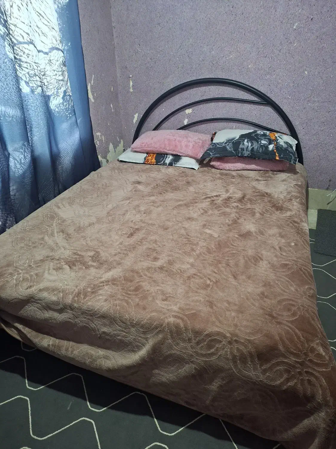 تخت ۲ نفره با تشک فنری طبی|تخت و سرویس خواب|مشهد, پنجتن|دیوار