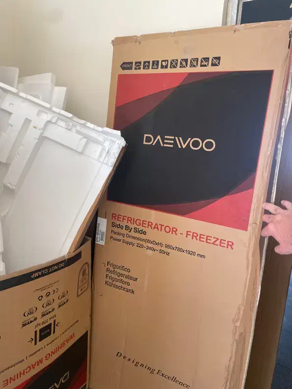 کارتن ساید بای ساید کارتن ماشین ظرفشویی و تلویزیون|یخچال و فریزر|پردیس, فاز ۱۱|دیوار