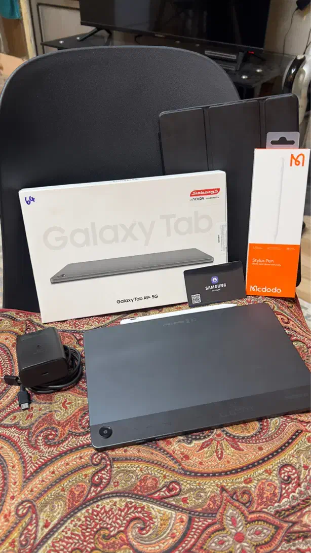 تبلت A9+ 5gسامسونگ|تبلت|رباط‌کریم, رباط‌کریم|دیوار