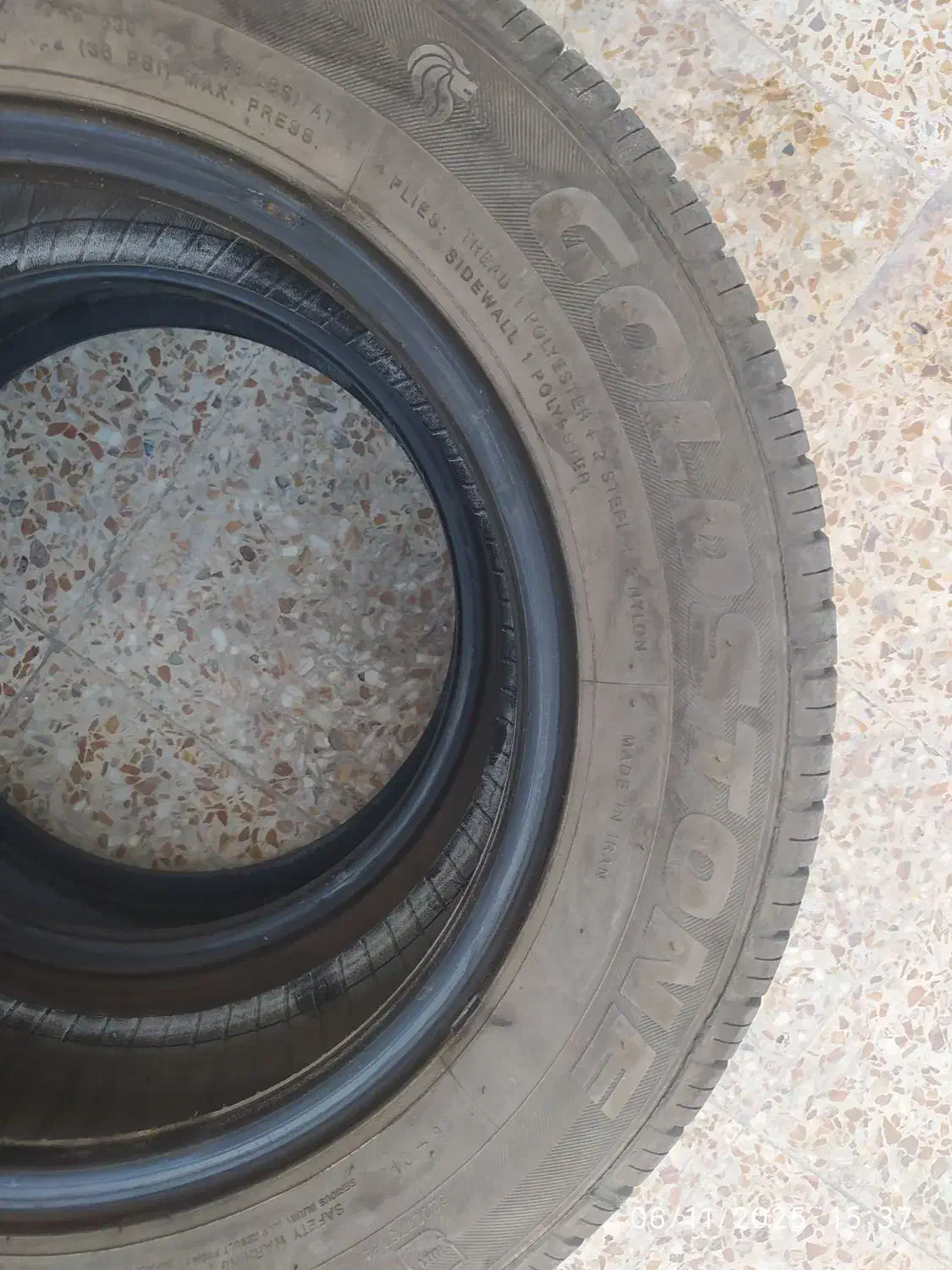 ۴ حلقه لاستیک ماشین|قطعات یدکی و لوازم جانبی|اهواز, شریعتی جنوبی|دیوار