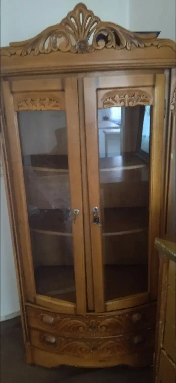 بوفه و دراور چوبی|بوفه، ویترین، کنسول|خمین, |دیوار