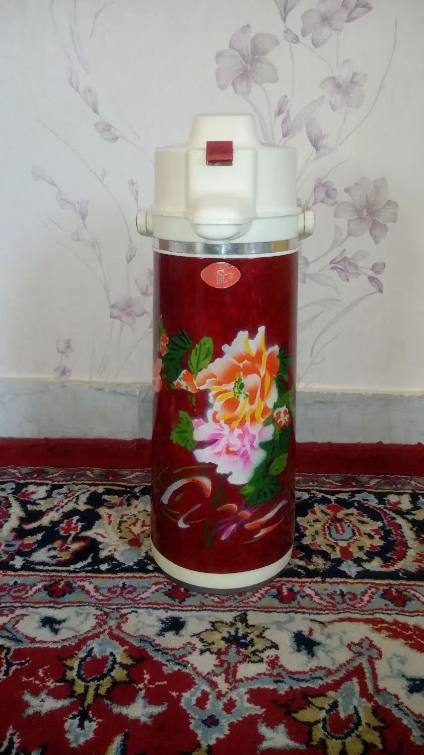 فلاسک ۲ لیتری قدیمی|قوری، کتری، قهوه‌ساز دستی|فولادشهر, C4|دیوار