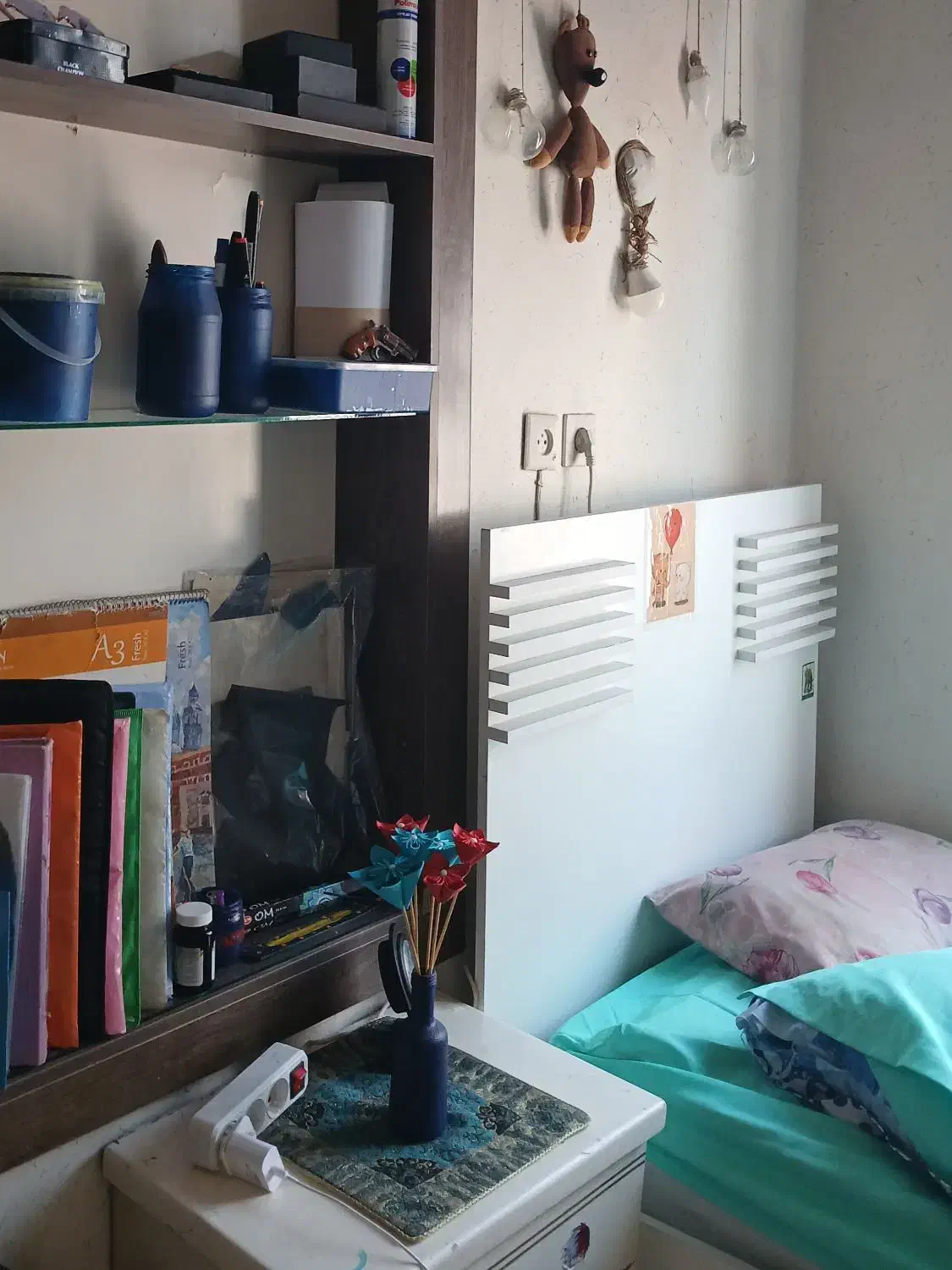 تخت جوان یک نفره|تخت و سرویس خواب|مشهد, شیرودی|دیوار