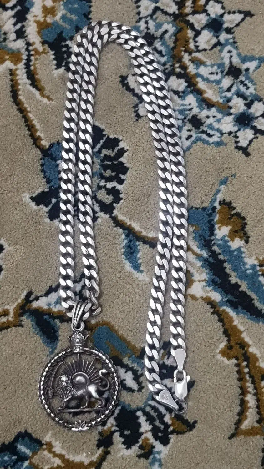 زنجیر و پلاک نقره کارتیر|جواهرات|پاکدشت, پاکدشت (مامازند)|دیوار