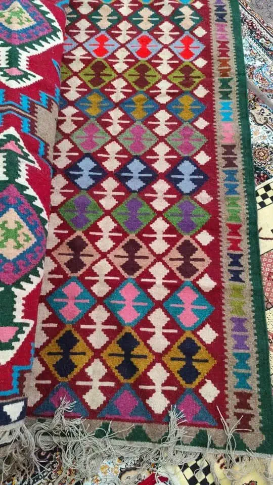 گلیم دست بافت دو متری|گلیم، جاجیم، گبه|شیراز, آبیاری|دیوار