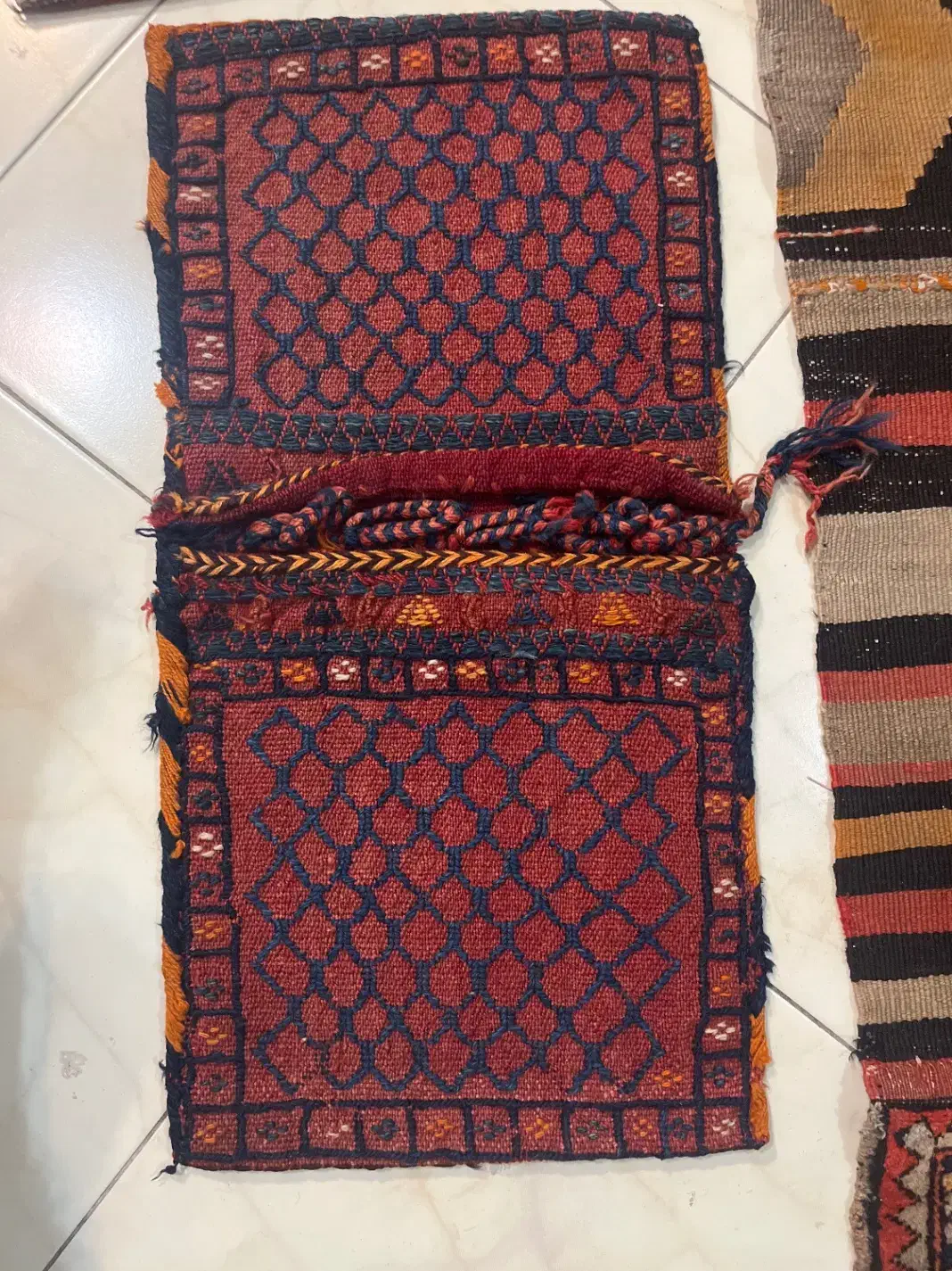 دستبافت انتیک خورجین، نمکدان و چنته قدیمی|کلکسیون اشیاء عتیقه|تهران, شهرک غرب|دیوار