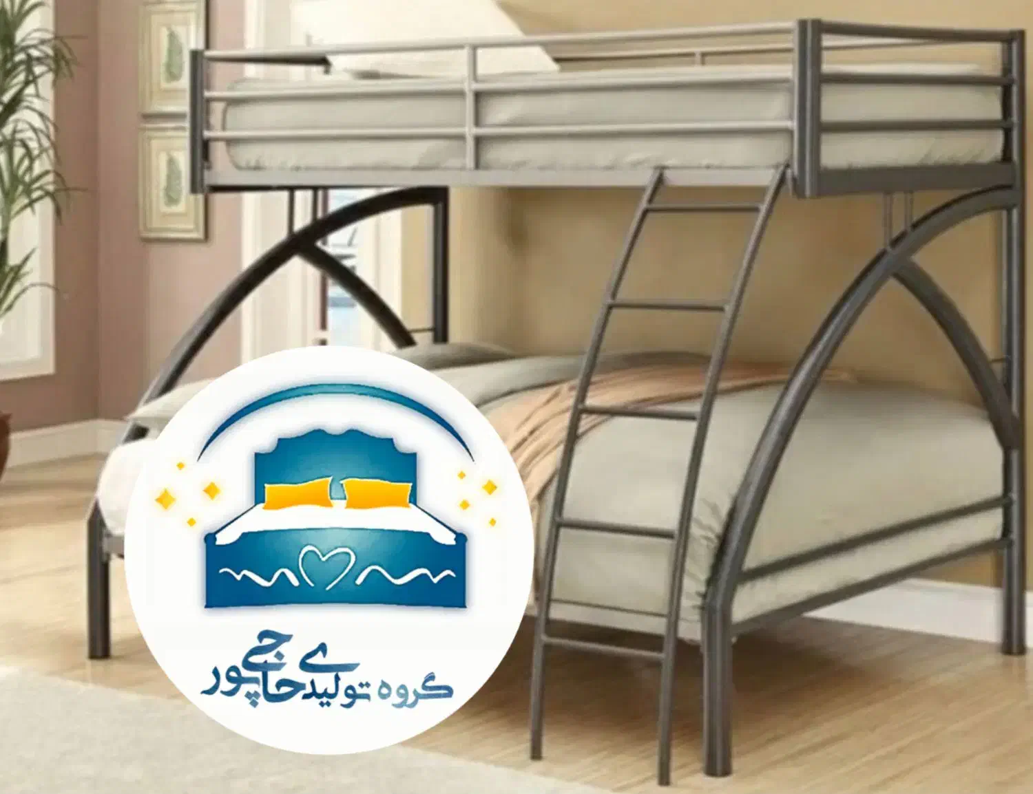 تخت خواب دو طبقه حاجی پور(تختخواب۲دونفره)علیمردانی|تخت و سرویس خواب|مشهد, حسین‌آباد|دیوار