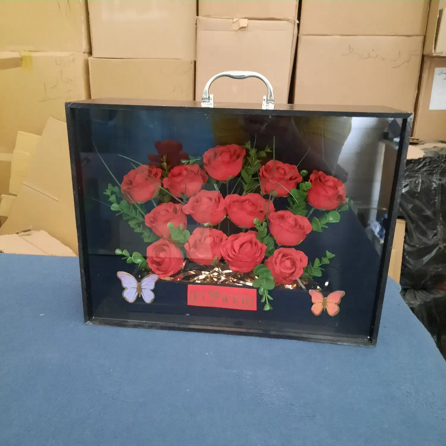 پخش انواع هارد باکس های مقوایی و شیشه ای|گل مصنوعی|ملارد, |دیوار