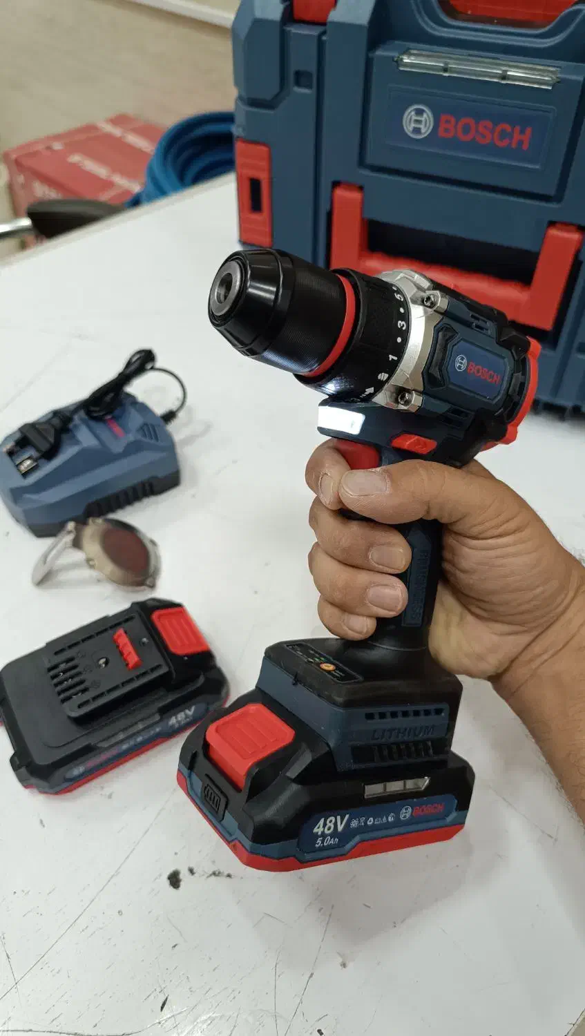 دریل شارژی تمام براشلس ۴۸ولت بوش BOSCH|ابزارآلات|شیراز, شهرک رضوان|دیوار