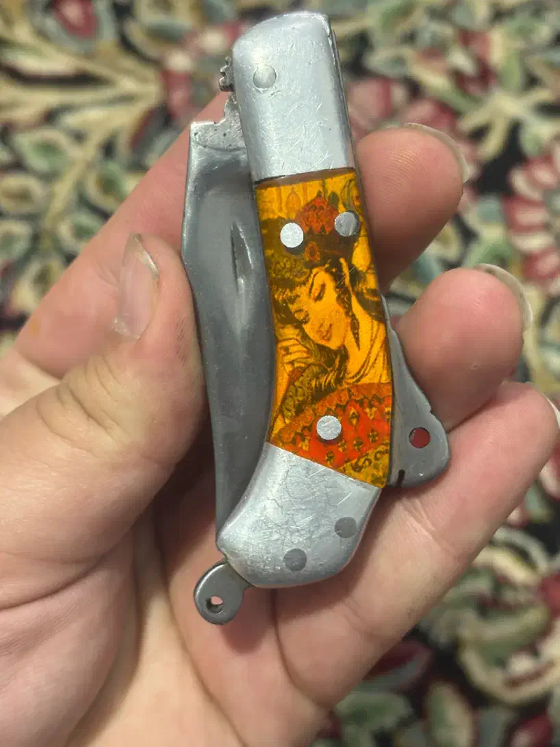 چاقونیریزی۹دنده قدیمی دوسرنقره لیلی مجنون کلکسیونی|کوهنوردی و کمپینگ|سیرجان, |دیوار