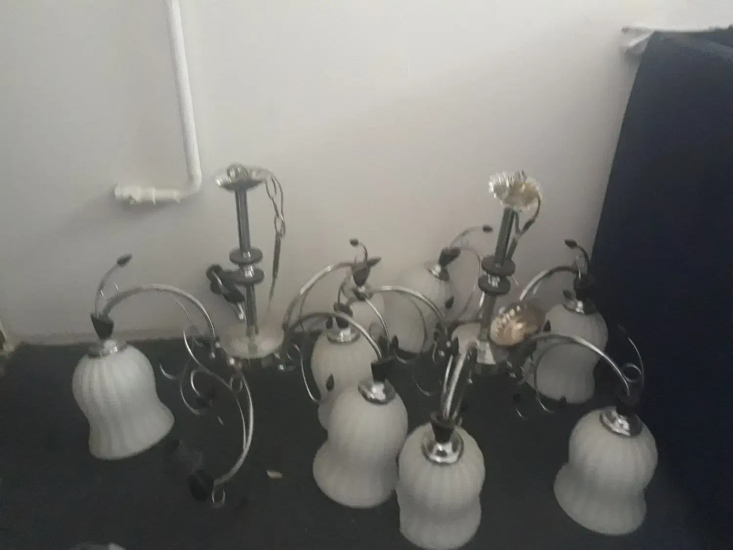 لوستر نقره ای|لوستر و چراغ آویز|نیشابور, راه آهن|دیوار