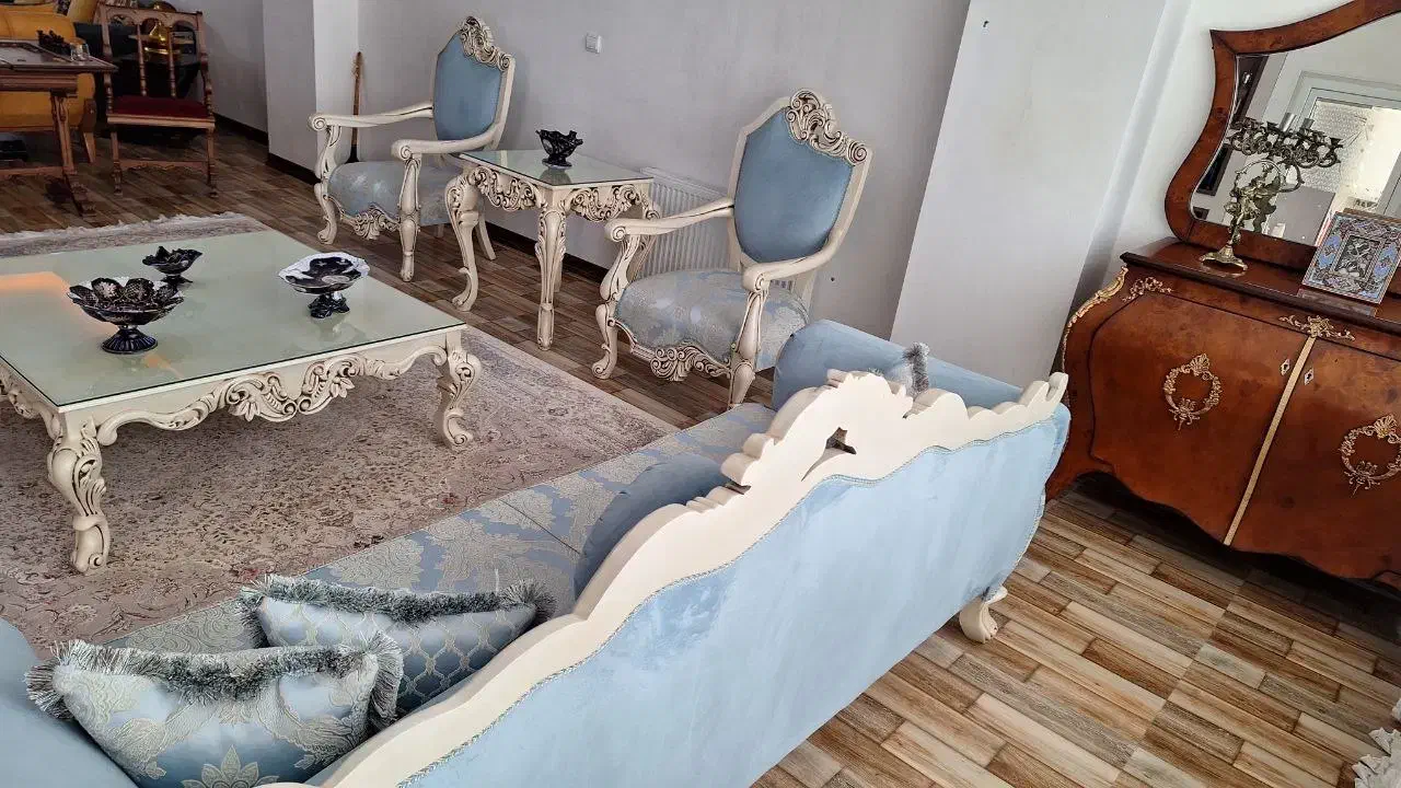 یک دست مبل ۷ نفره استیل|مبلمان خانگی و میز عسلی|شهریار, شهریار|دیوار