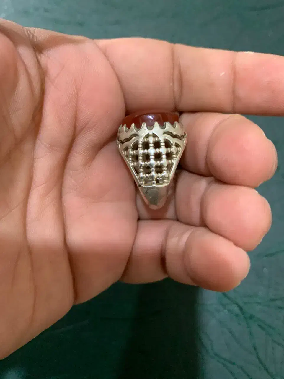 انگشتر عقیق یمنی اصل|کلکسیون اشیاء عتیقه|بندرعباس, |دیوار