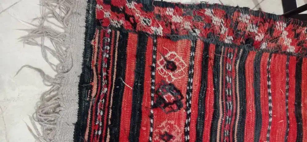 گلیم دستباف قدیمی|گلیم، جاجیم، گبه|قشم, |دیوار