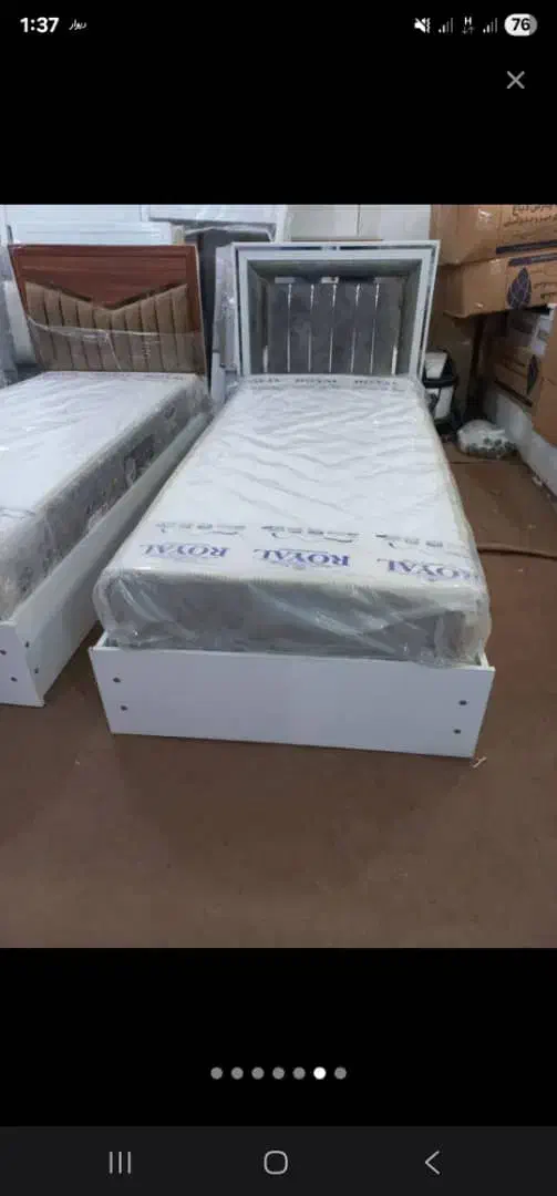 تختخواب تک نفره لمسه خور|تخت و سرویس خواب|شوشتر, |دیوار