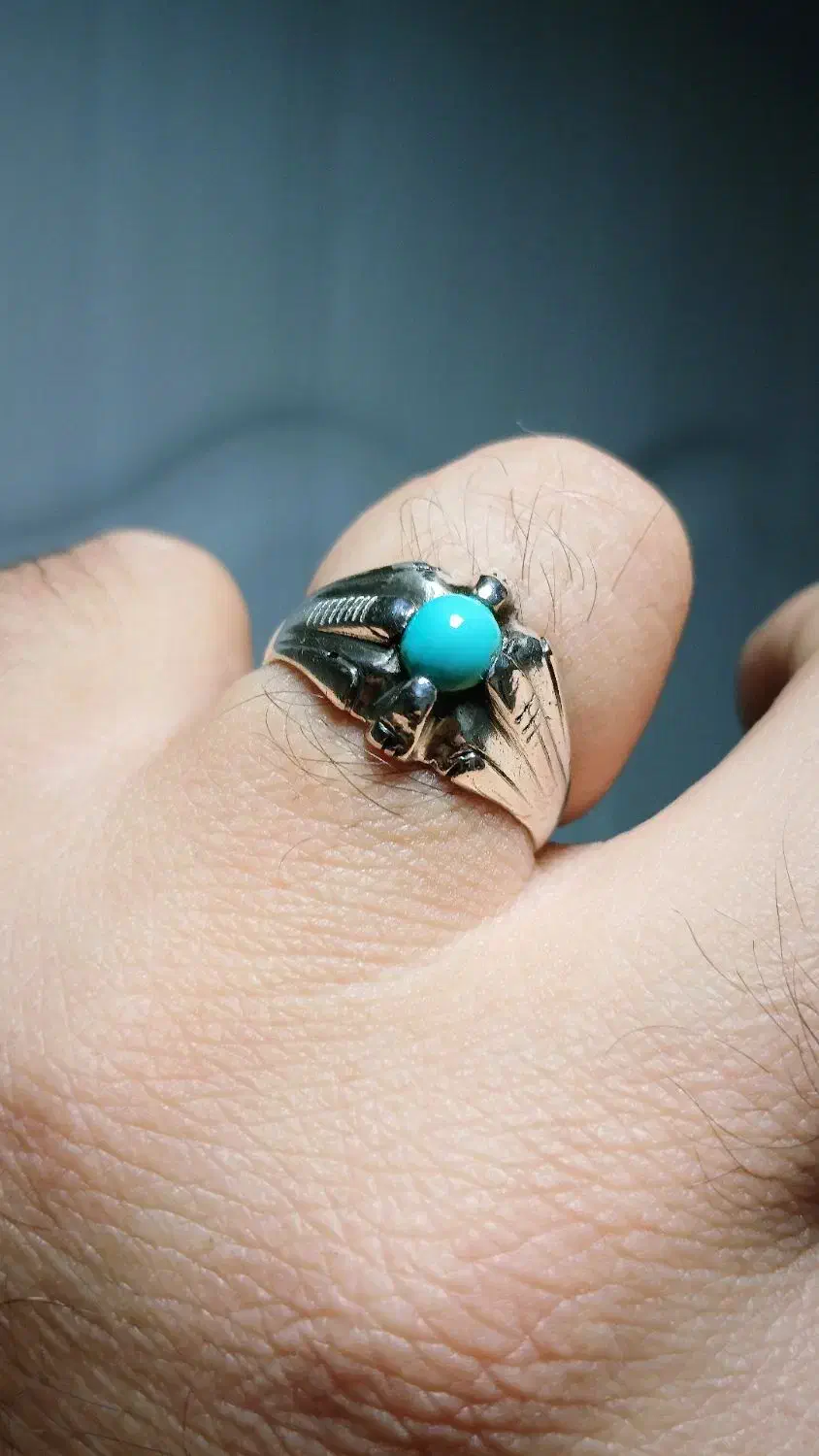 انگشتر فیروزه کهنه|کلکسیون اشیاء عتیقه|تبریز, |دیوار