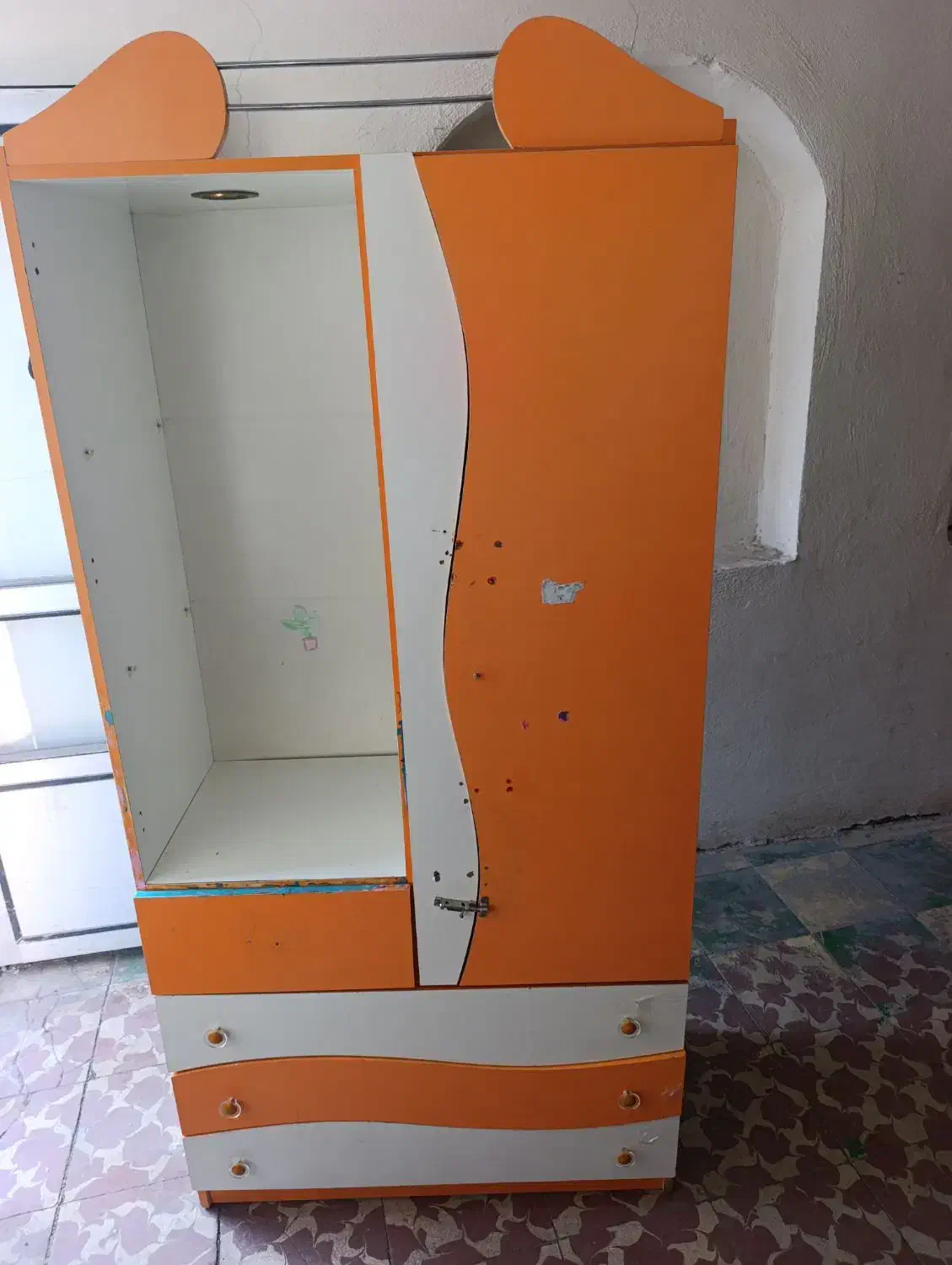 کمد بچه دو عدد|جاکفشی، کمد، دراور|مراغه, |دیوار