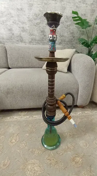 قلیان قلیون دوسیب تنه چوبی قد بلند|کلکسیون و سرگرمی|تهران, هفده شهریور|دیوار