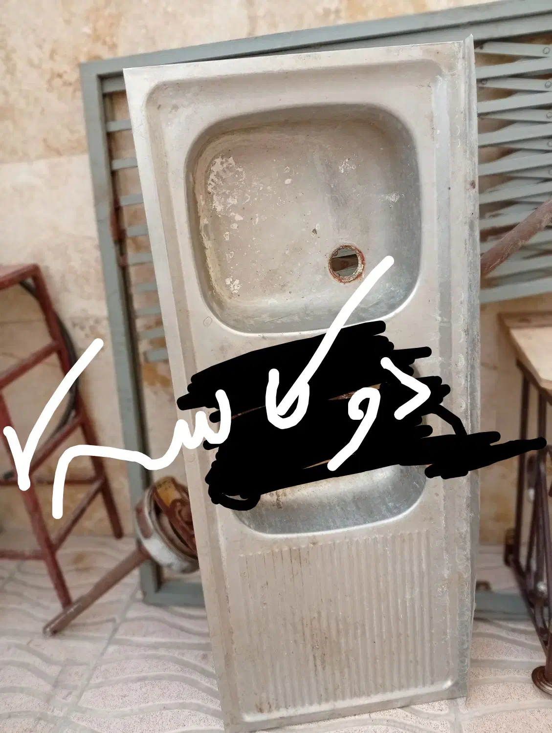 سینک ظرفشویی|آب‌چکان و نظم‌دهنده ظروف|اردبیل, |دیوار