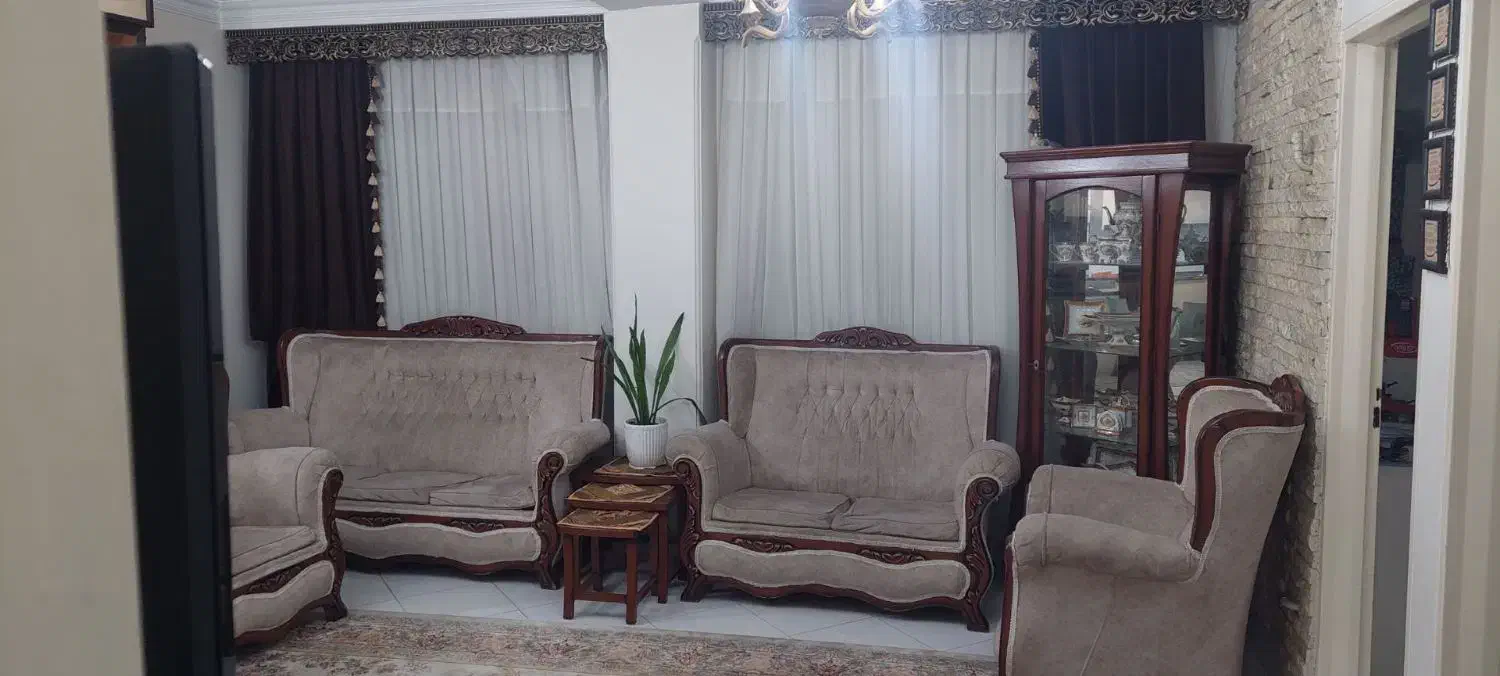 مبل چوپ راش هفت نفره|مبلمان خانگی و میز عسلی|نهاوند, |دیوار