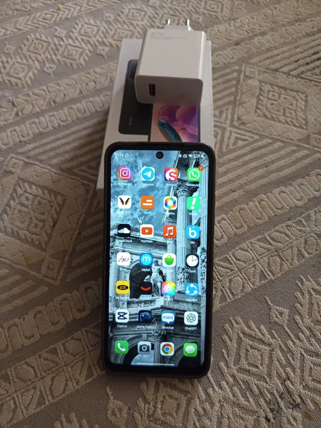 ردمی نوت 12s در حد نو|موبایل|اهواز, منازل سپاه|دیوار