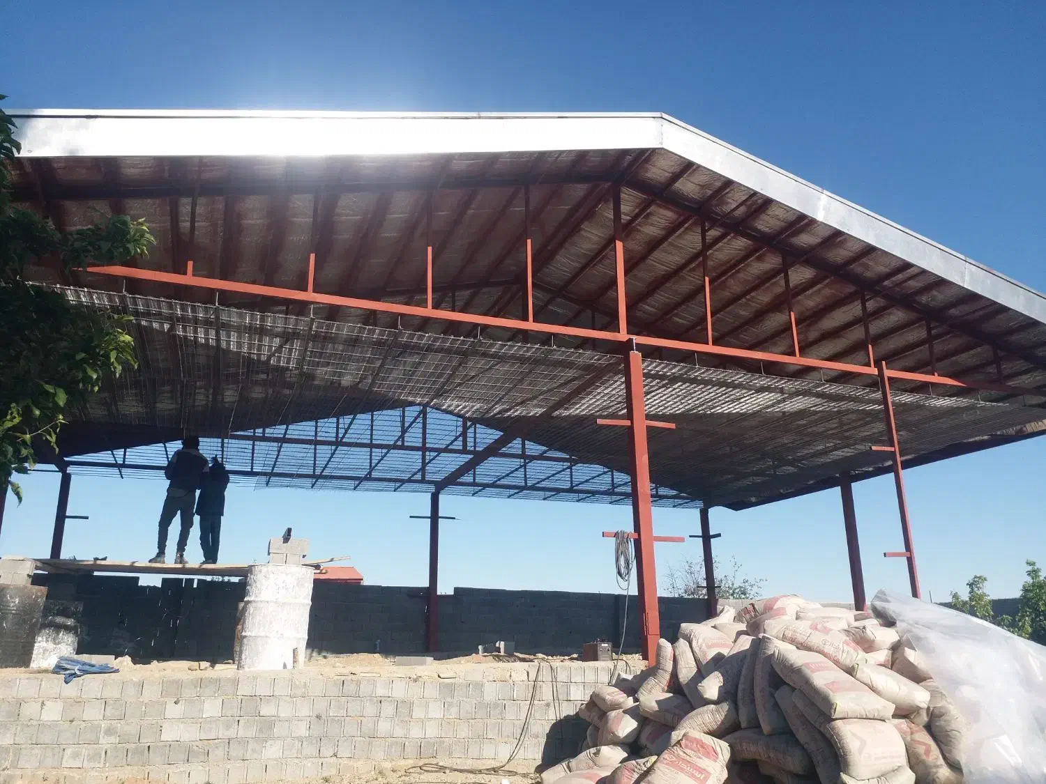 خرپا شیروانی آلاچیق جوشکاری رابیتس سقف کاذب|خدمات پیشه و مهارت|دماوند, گیلاوند|دیوار