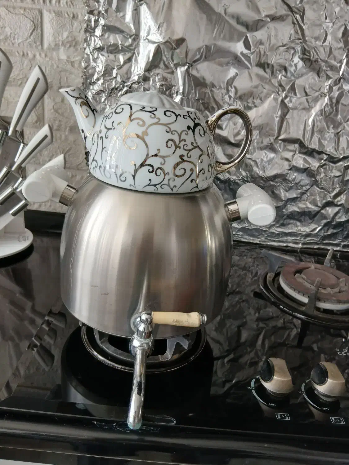 کتری سماوری|قوری، کتری، قهوه‌ساز دستی|خرم‌آباد, |دیوار