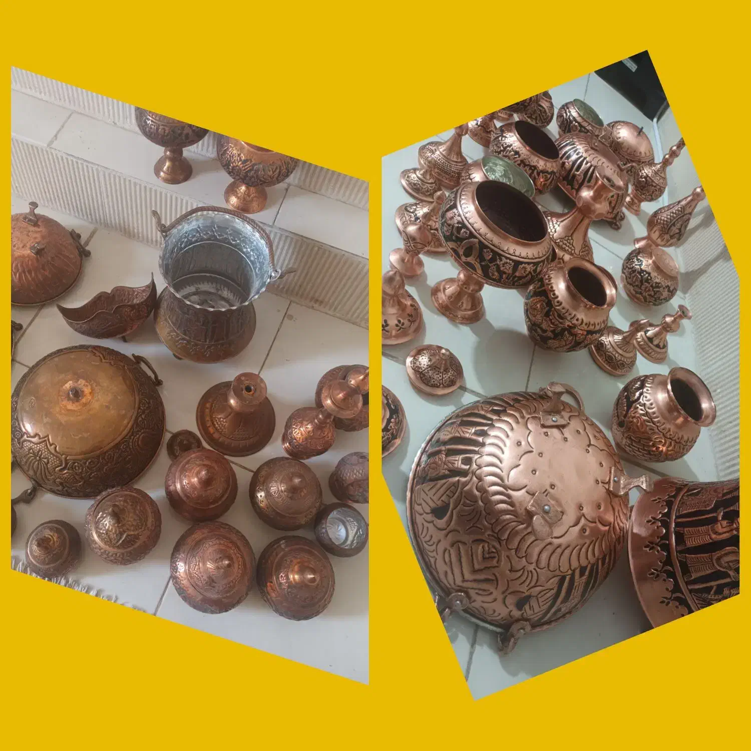 ظرف مس|ظروف سرو و پذیرایی|کرمان, |دیوار